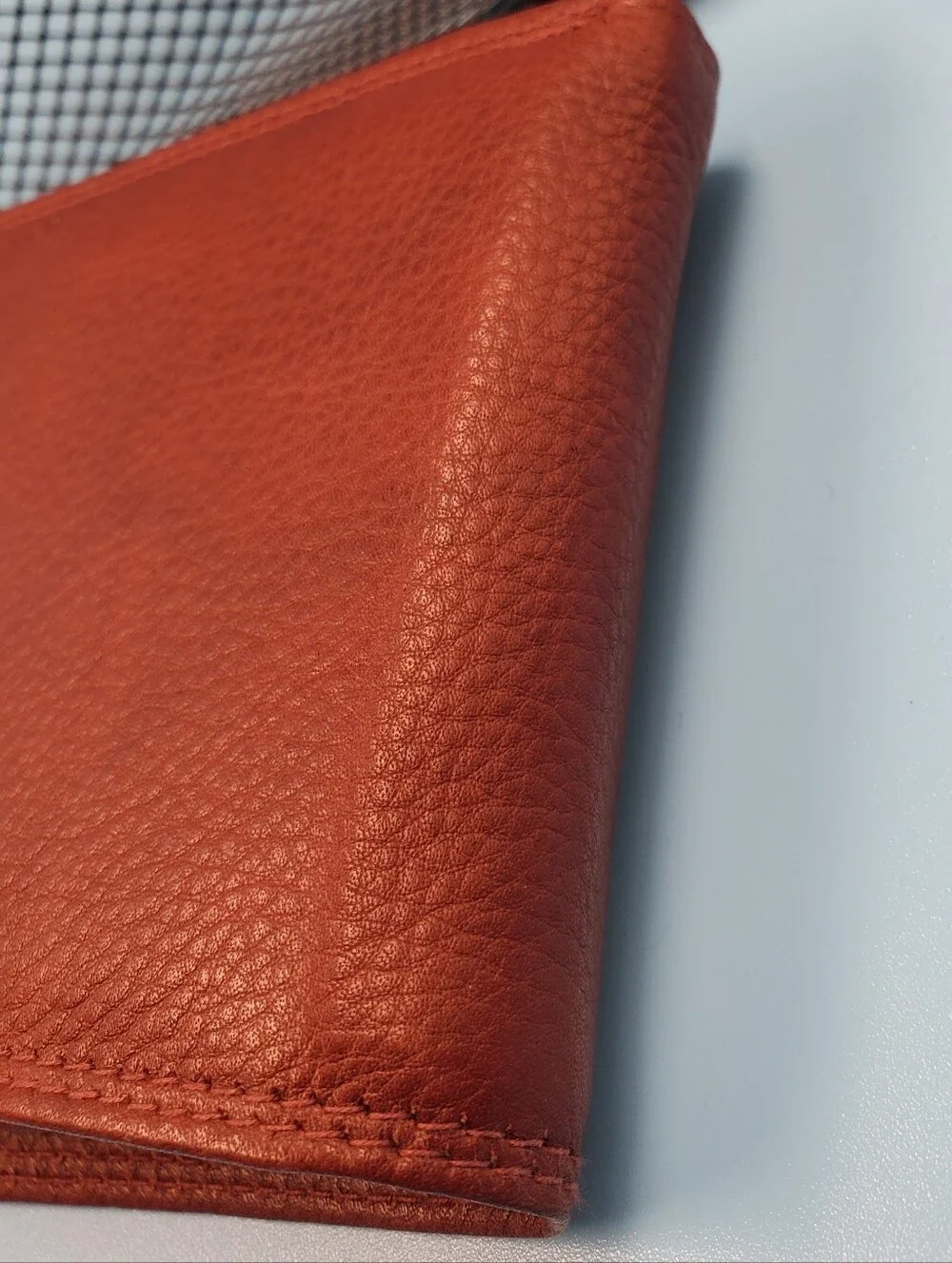Borgo Etruschi Wallet Mens Genuine Leather Bifold Folding Brown Vera Pelle Italy
